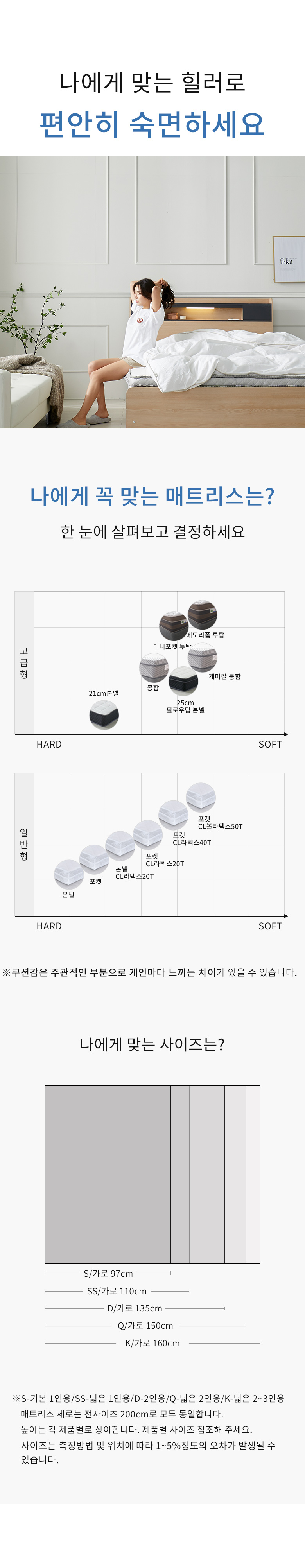 가이온 힐러 미니포켓 투탑 매트리스 Q 상세 이미지 8